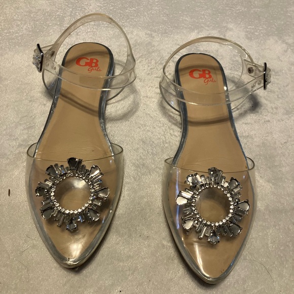 GB girls Other - GB girls Transparent Sandals with Silver Embellishments